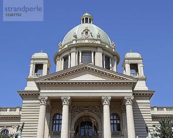 Serbisches Parlamentsgebäude  Haus der Nationalversammlung  Belgrad  Serbien  Europa