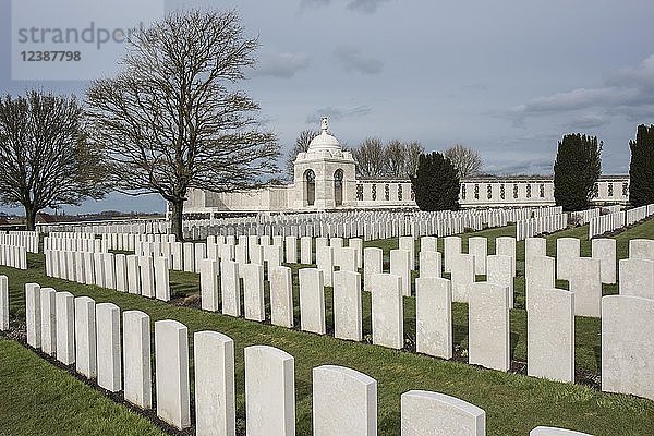 Soldatenfriedhof Tyne Cot  größter Soldatenfriedhof des Commonwealth  Zonnebeke  Westflandern  Belgien  Europa