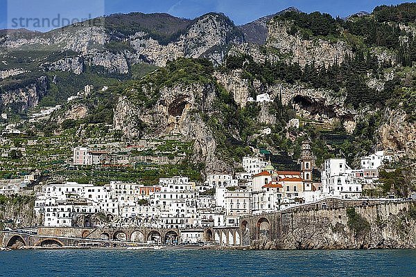 Atrani  Amalfiküste  Provinz Salerno  Kampanien  Italien  Europa