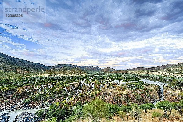 Epupa-Fälle  Kunene  Kunene-Region  Namibia  Afrika