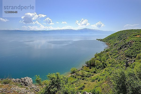 Ohridsee bei Lin  Region Korca  Albanien  Europa