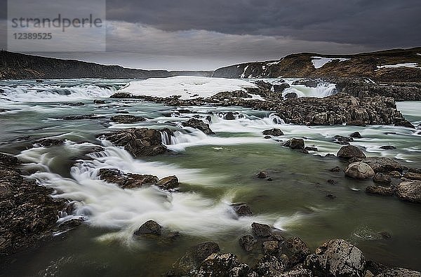 Wasserfall Urridafoss  Sudurien  Insel