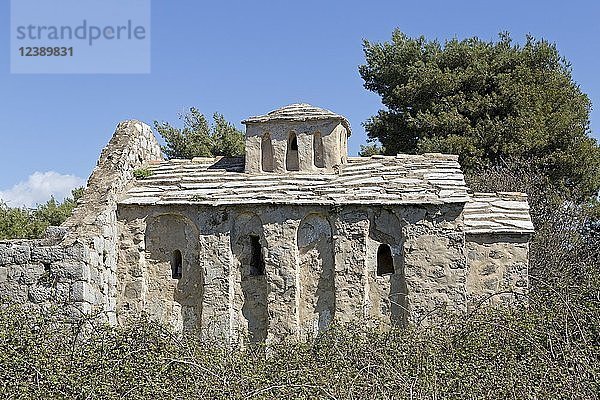 Kirchenruine  Insel Lopud  Elaphitische Inseln  Dalmatien  Kroatien  Europa