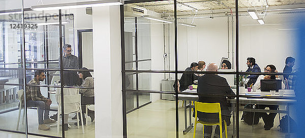 Business people meeting in office and conference room