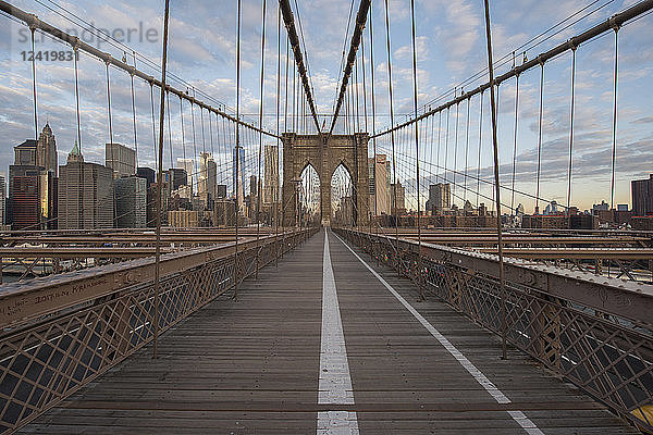 USA  New York City  Brooklyn Bridge