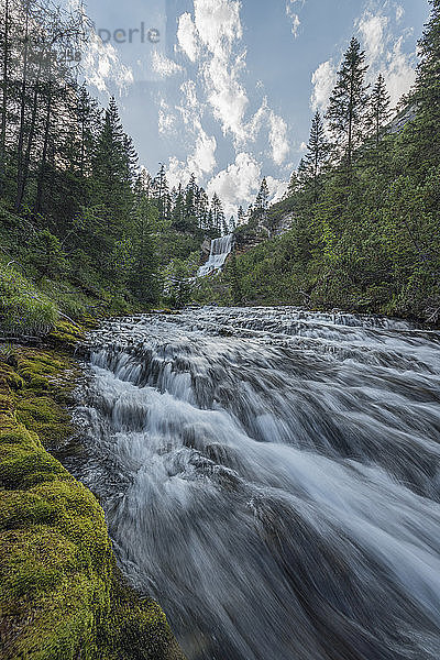 Italy  Alps  Dolomites  Waterfall of fiames