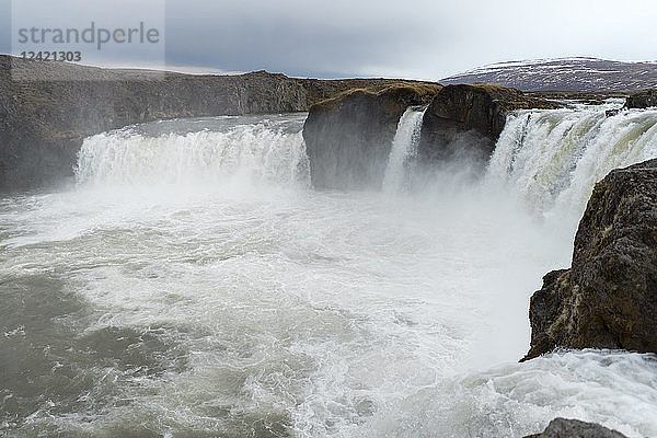 Iceland  North of Iceland  waterfall
