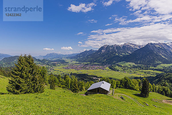 Germany  Bavaria  Oberallgaeu  Oberstdorf  mountain hut