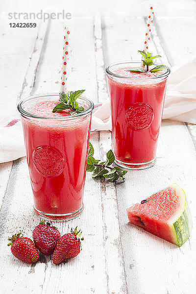 Strawberry watermelon lemonade