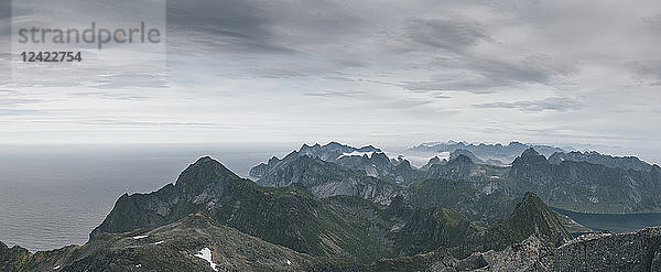 Norway  Lofoten  Moskenesoy  Hermannsdalstinden