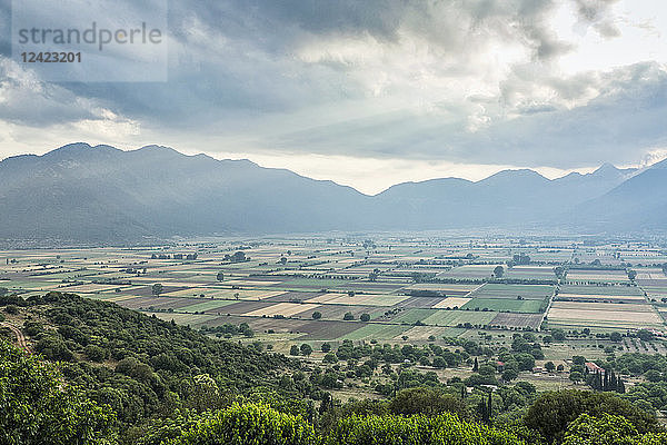 Greece  Peloponnese  Corinthia  Feneos plain  Kyllini Mountains