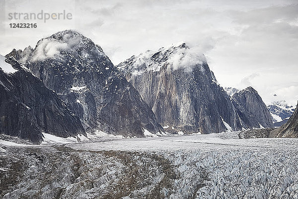 USA  Alaska  Denali National Park  glacier tongue