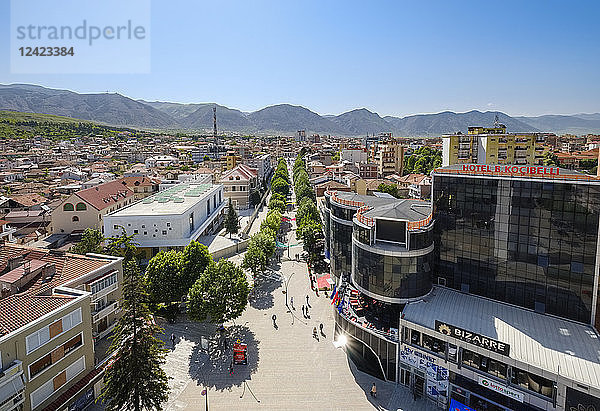 Albania  Korca  pedestrian area