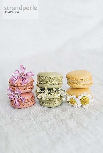 Macarons and blossoms
