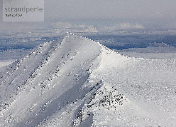 USA  Alaska  Denali National Park  aerial view of Mt. McKinley