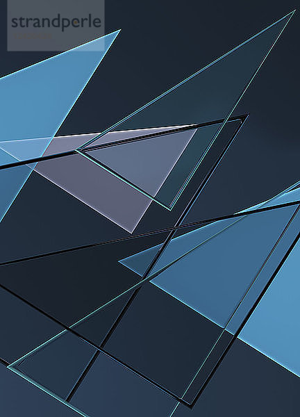 Transparente Dreiecke in abstrakten Hintergründen Muster