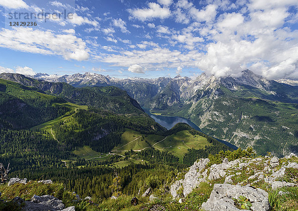 Gebirgspanorama  Nationalpark Berchtesgaden  BRD