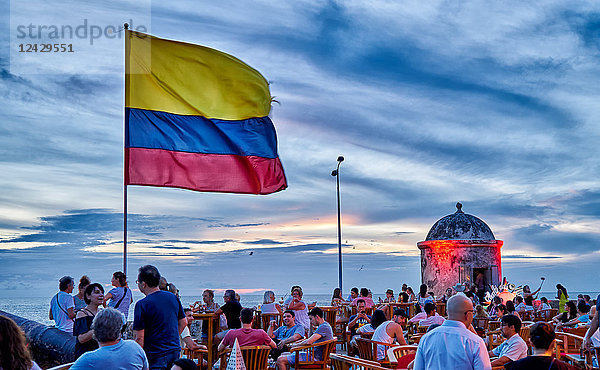 Cafe del Mar  Cartagena de Indias  Kolumbien  Südamerika  Amerika