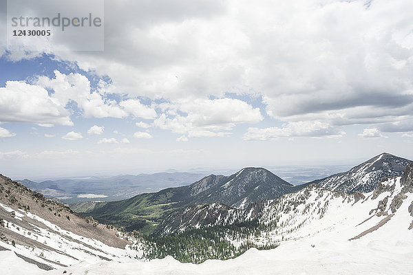 Majestätische Landschaft mit Bergen  Inner Basin von Humphreys Peak  Flagstaff  Arizona  USA