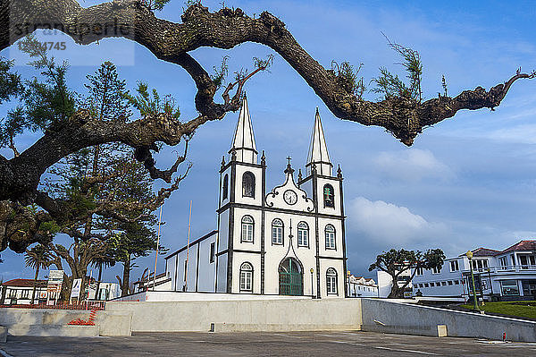 Kirche von Santa Maria  Insel Pico  Azoren  Portugal  Atlantik  Europa