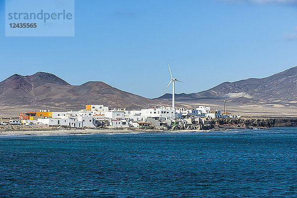 Puerto de la Cruz Dorf im äußersten Süden  Fuerteventura  Kanarische Inseln  Spanien  Atlantik  Europa