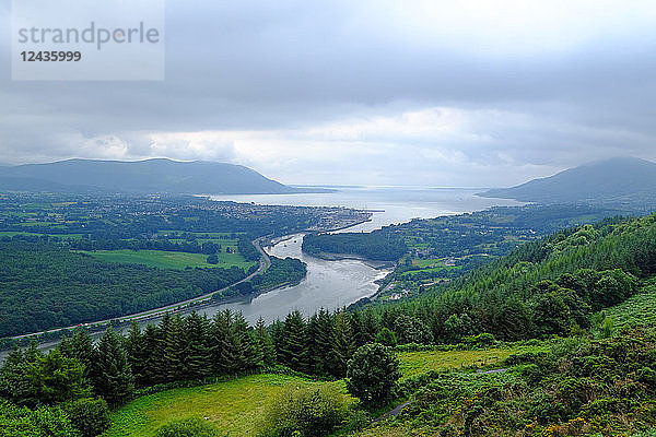 Mündung des Newry Canal in den Carlingford Lough bei Warrenpoint  County Down  Ulster  Nordirland  Vereinigtes Königreich  Europa