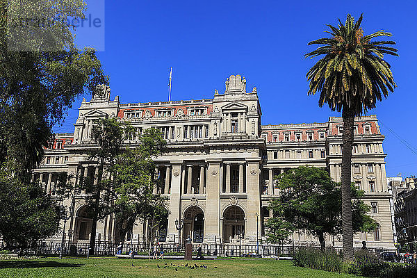 Justizpalast (Palacio de Justicia)  Jugendstilgebäude  Sitz des Obersten Gerichtshofs  Plaza Lavalle  Congreso und Tribunales  Buenos Aires  Argentinien  Südamerika