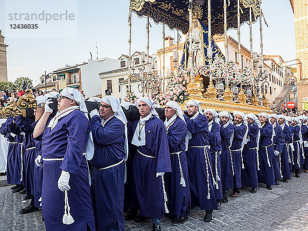 Antequera  bekannt für die traditionellen Prozessionen in der Karwoche vor Ostern  Antequera  Andalusien  Spanien  Europa