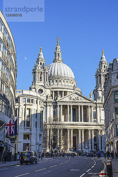 St. Paul's Cathedral  West Portico  London  England  Vereinigtes Königreich  Europa