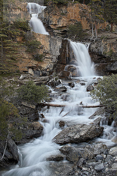 Tangle Falls  Jasper National Park  UNESCO-Weltkulturerbe  Alberta  Kanada  Nordamerika