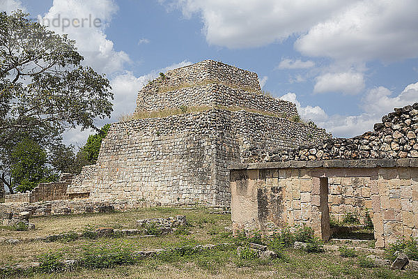 Maya-Ruinen  Struktur CA-4  Archäologische Zone Oxkintok  300 bis 1050 n. Chr.  Yucatan  Mexiko  Nordamerika