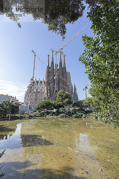 Kathedrale Sagrada Familia  UNESCO-Weltkulturerbe  Barcelona  Katalonien  Spanien  Europa
