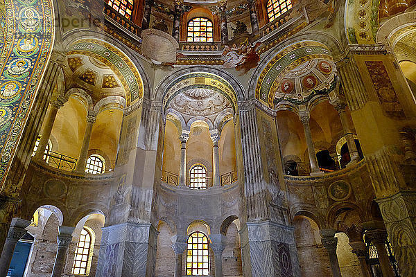 Die Basilika San Vitale  UNESCO-Weltkulturerbe  Ravenna  Emilia-Romagna  Italien  Europa