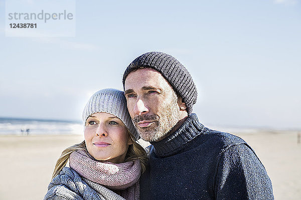 Portrait of couple on the beach