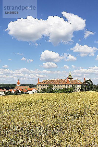 Austria  Lower Austria  Waldviertel  Dross  Dross Castle and grain field