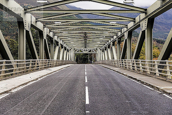 UK  Scotland  steel bridge along the A82 in Scotland