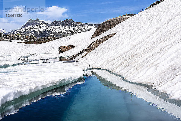 Switzerland  Valais  Bernese Alps  Lake Toten