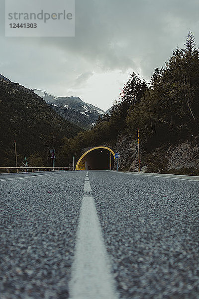 Andorra  empty country road