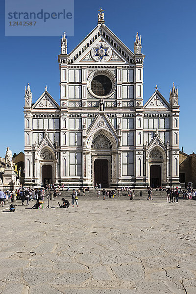Basilika des Heiligen Kreuzes  Piazza de Santa Croce; Florenz  Toskana  Italien