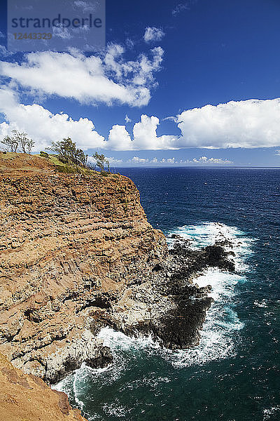 Küstenlinie bei Kapaau  North Kohala Coast  Hawi  Insel Hawaii  Hawaii  Vereinigte Staaten von Amerika