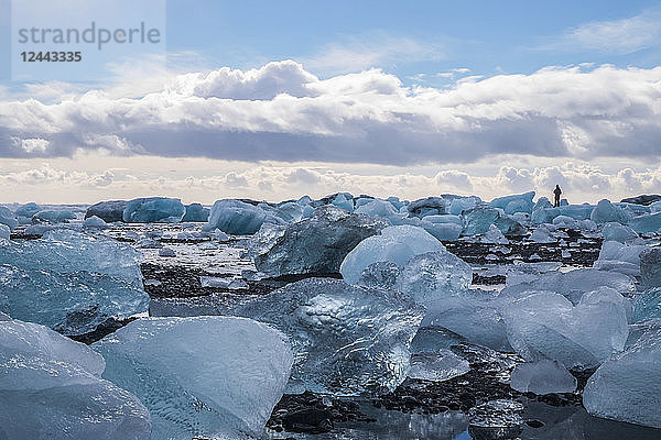 Die Eisberge von Jokulsarlon an der Südküste  Island