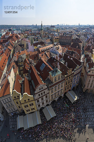 Luftaufnahme der Altstadt von Prag  Tschechische Republik