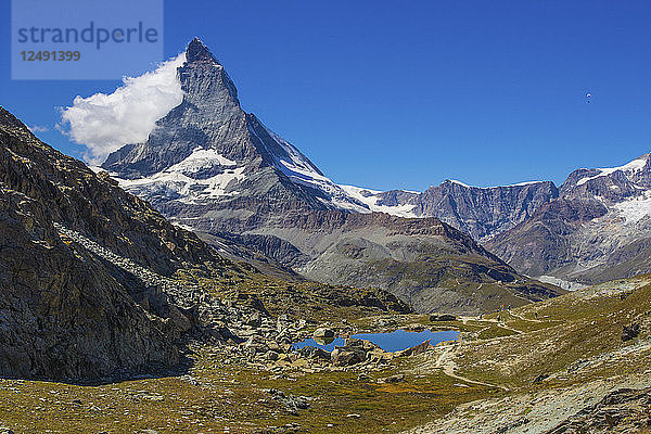 Matterhorn Berg in Zermatt  Schweiz