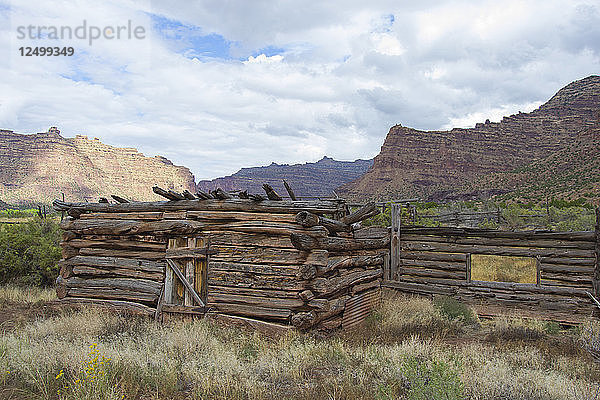 Ruinen der historischen McPherson Ranch im Desolation Canyon  Utah.