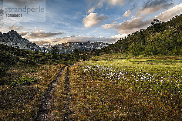 Landscpe von muontains in Devero Natural Park  Lepontine Alps.