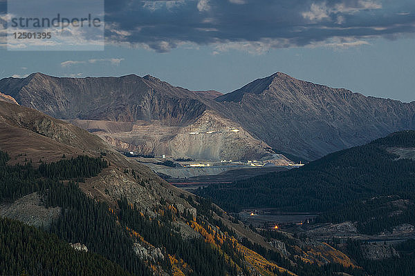 Die Molybdän-Tagebaumine Climax am Fremont Pass  Colorado.