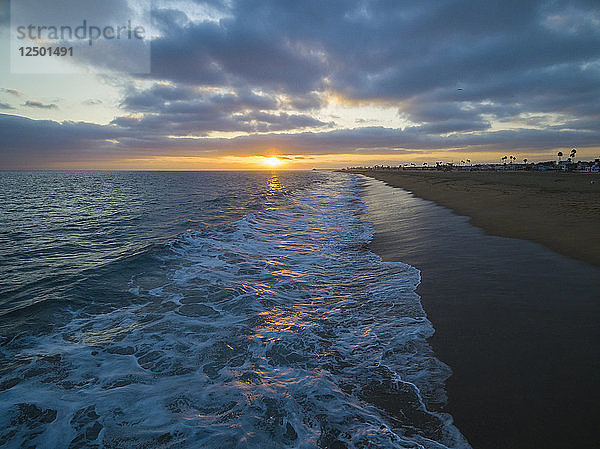 Erhöhte Ansicht von Newport Beach in Kalifornien  USA