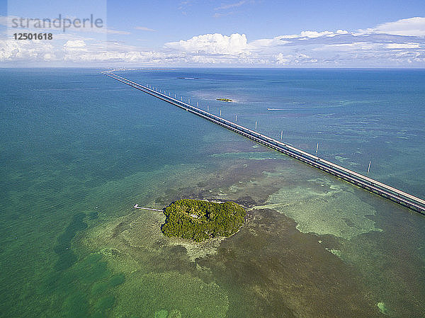Panorama-Luftaufnahme von Big Pine Key in Florida