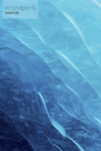 Detaillierte Ansicht von Gletschereis