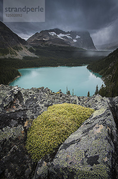 Odaray Mountain während eines Sturms in British Columbia